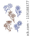 Simple daisy flower illustration 119188377