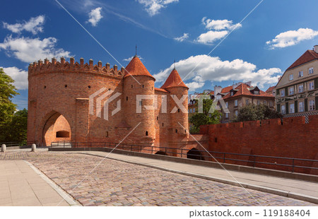 Medieval Warsaw Barbican Fortification, Poland Medieval Warsaw Barbican Fortification, Poland 119188404
