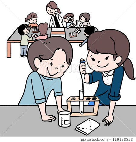 Science experiment in the science lab 119188538