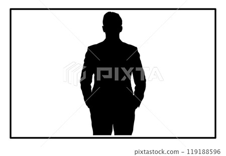 Business man busy silhouette, Business man illustration Business man busy silhouette, Business man illustration 119188596
