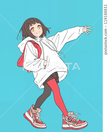 Dancing girl AI 119188831