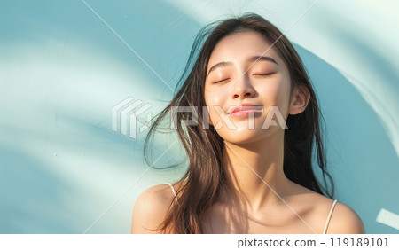 AI 生成的頭髮飄逸的亞洲女性圖像 AI 生成的頭髮飄逸的亞洲女性圖像 119189101