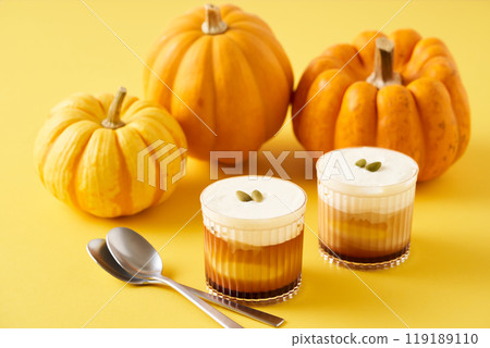 pumpkin pudding pumpkin pudding 119189110