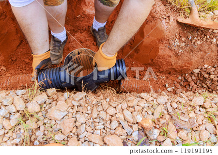 Underground storm sewer pipe must be replaced due to damage inability to collect rainwater. 119191195