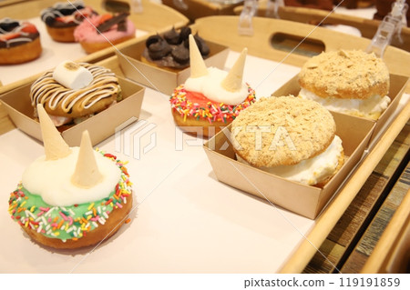 a donut dessert on display 119191859