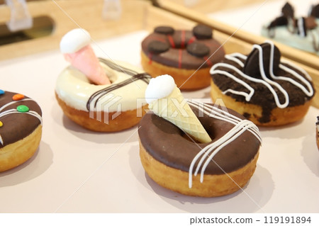 a donut dessert on display 119191894
