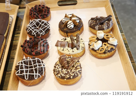 a donut dessert on display 119191912