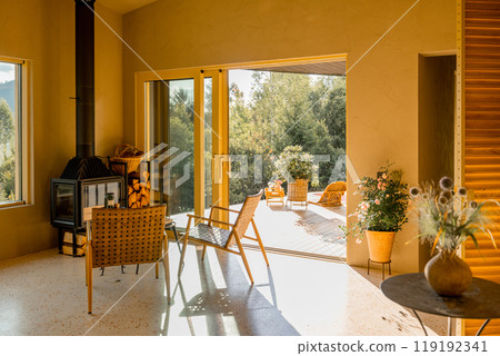 Indoor-Outdoor Living with Cozy Fireplace 119192341