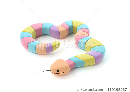 Pastel colored snake 119192987