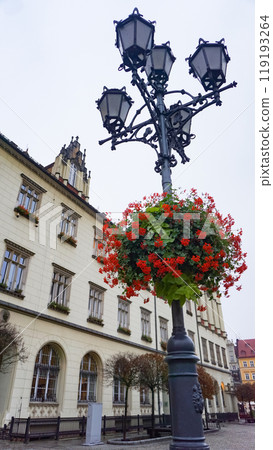 The old building in the historical center on Wroclaw, Poland The old building in the historical center on Wroclaw, Poland 119193264