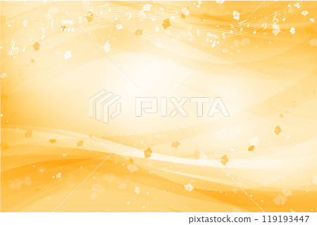 以秋天為靈感的音符與銀杏葉之舞(秋葉) 以秋天為靈感的音符與銀杏葉之舞(秋葉) 119193447