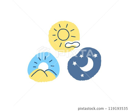 Morning, noon and night image icons Morning, noon and night image icons 119193535