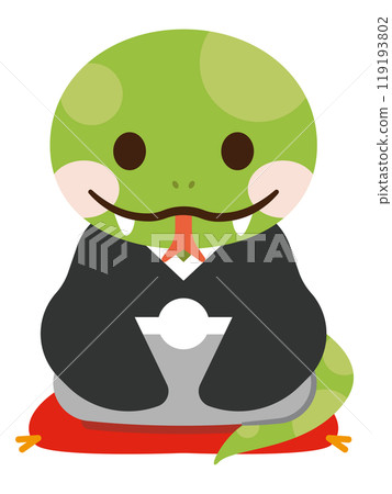 2025 Year of the Snake New Year's card material 119193802