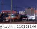 Kyoto Tango Railway KTR8500 and KTR001 Night view of Nishi-Maizuru Station 119193840
