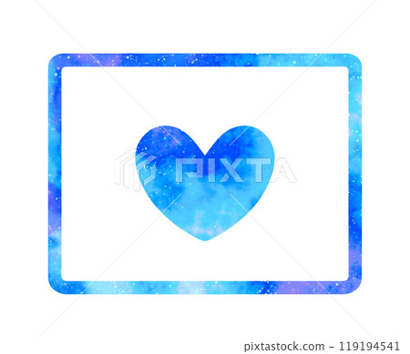 Marble starry sky | Heart mark video icon 119194541