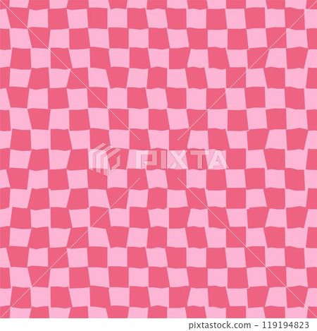 Psychedelic checkerboard poster 119194823