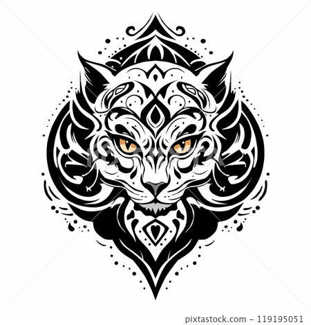 CAT TATTOO BLACK 119195051