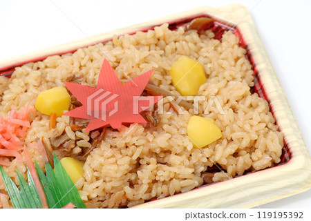 Rice, cooked rice, rice in a pot, Japanese food, side dish, food, plastic container, bento, Japanese food, rice, Japanese food, rice 119195392