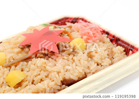 Rice, cooked rice, rice in a pot, Japanese food, side dish, food, plastic container, bento, Japanese food, rice, Japanese food, rice 119195398
