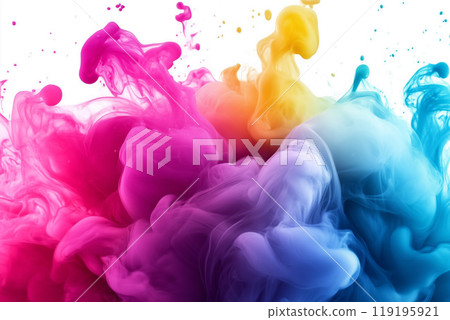 Colorful Liquid Waves in Abstract Background Design 119195921