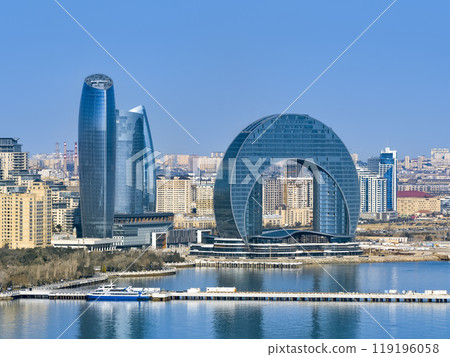 caucasium, cityscape, azerbaijan 119196058