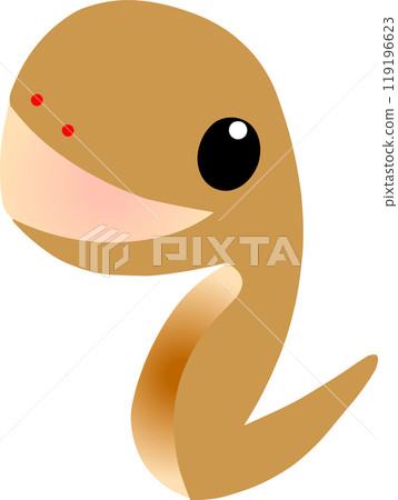 Cute snake (snake) illustration - Transparent image Cute snake (snake) illustration - Transparent image 119196623