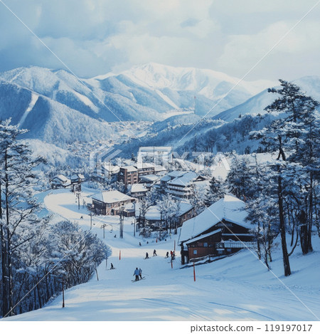 擁有白雪皚皚冬景的滑雪勝地 119197017