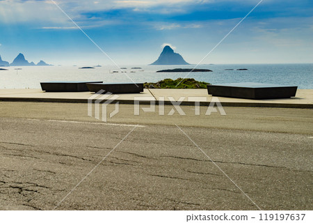 Seascape from Kleivodden rest area, Andoya Norway 119197637