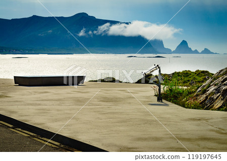 Seascape from Kleivodden rest area, Andoya Norway 119197645