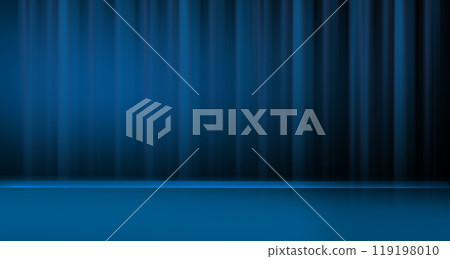 Abstract blue stage with screen concept series 119198010