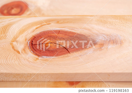 Large knot in hinoki board Large knot in hinoki board 119198163