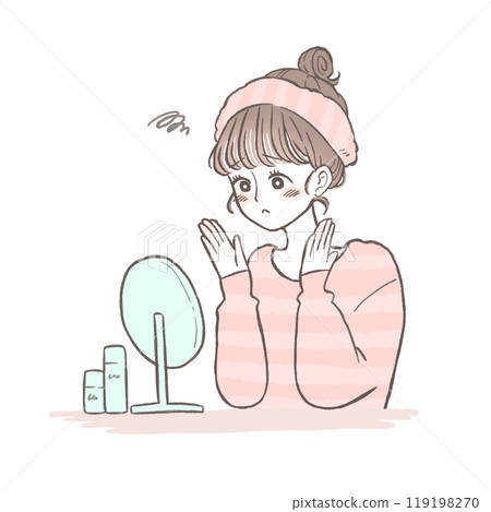 A woman with rough skin A woman with rough skin 119198270