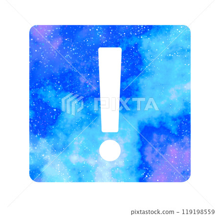 Marble starry sky | Exclamation mark 119198559