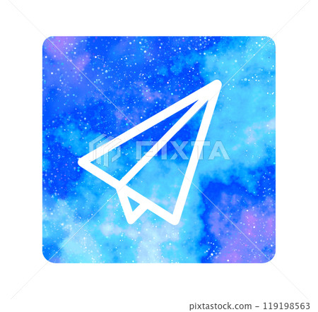 Marble starry sky | Paper plane icon Marble starry sky | Paper plane icon 119198563