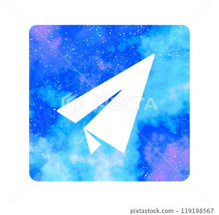 Marble starry sky | Paper plane icon Marble starry sky | Paper plane icon 119198567