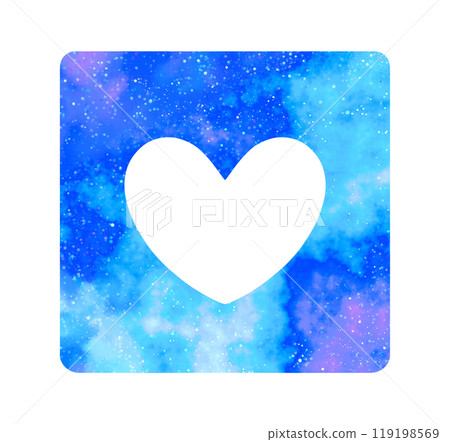 Marble starry sky | Heart icon 119198569