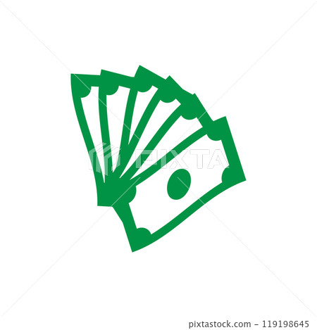 Money icon logo design template isolated illustration 119198645