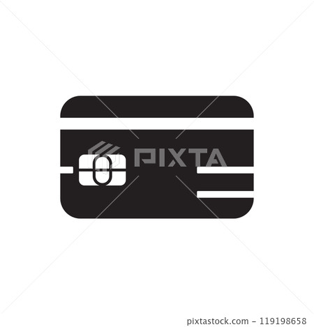 Credit card icon logo design template isolated illustration Credit card icon logo design template isolated illustration 119198658