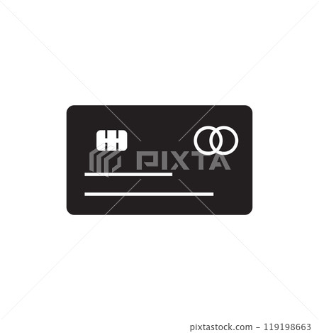 Credit card icon logo design template isolated illustration Credit card icon logo design template isolated illustration 119198663
