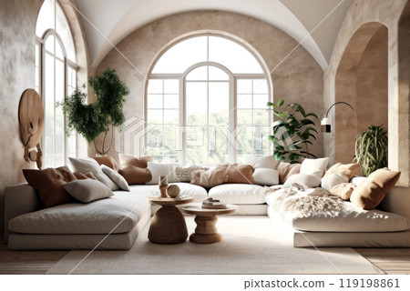 Experience luxury living with this elegant interior 119198861