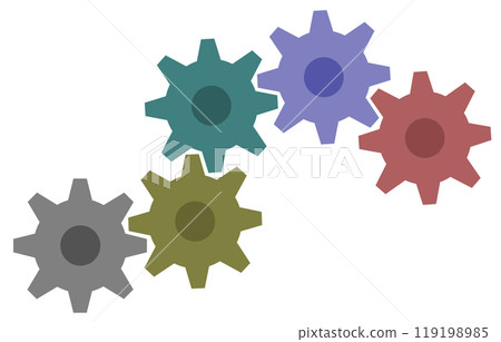 傳遞動力並為機器提供動力的齒輪。 119198985