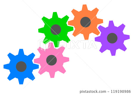 A gear that transmits power to power machines. 119198986