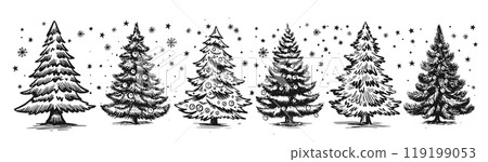 christmas, christmas tree, tree 119199053