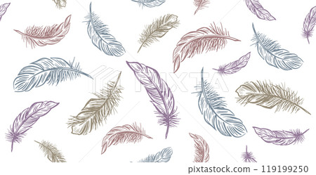 feather, vector, pattern 119199250
