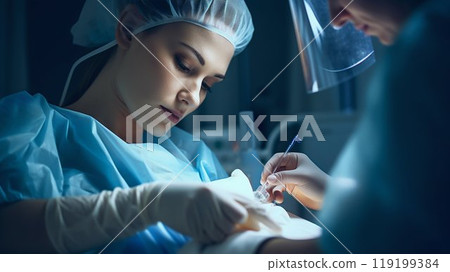 Focused Care in a Surgical Procedure. Generative ai Focused Care in a Surgical Procedure. Generative ai 119199384