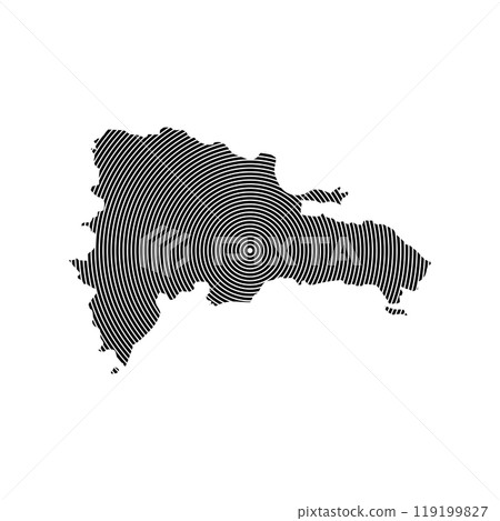 Dominican Republic Map Icon 119199827