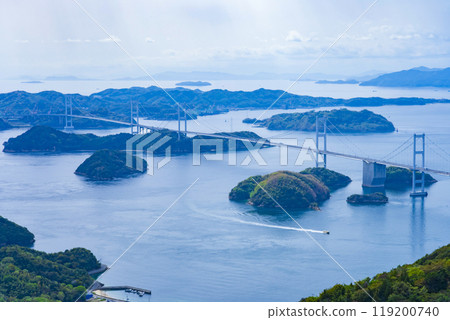 從龜老山展望台看到的瀨戶內島波海道 從龜老山展望台看到的瀨戶內島波海道 119200740