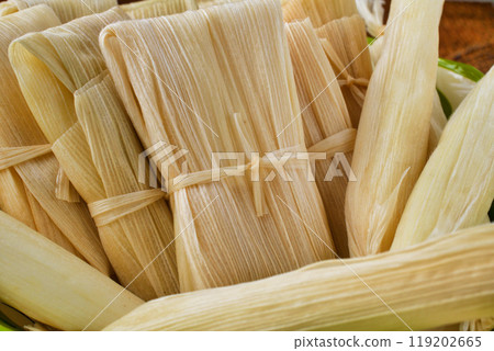 Mexican food tamales Mexican food tamales 119202665