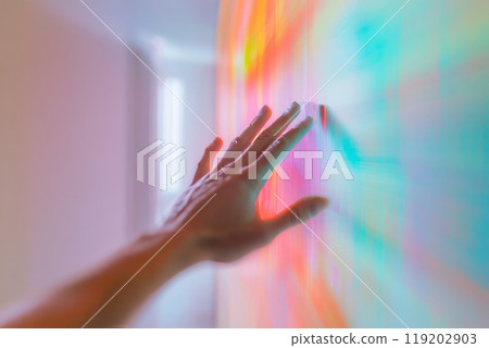 Blurred Vision and Dizziness Concept with a Hand Reaching Out for Support Blurred Vision and Dizziness Concept with a Hand Reaching Out for Support 119202903