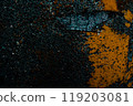 Concrete and yellow paint 119203081